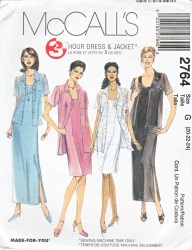 2764  86 LINED FIT FLARE 2 BREASTED COLLAR COAT PATTERN 14